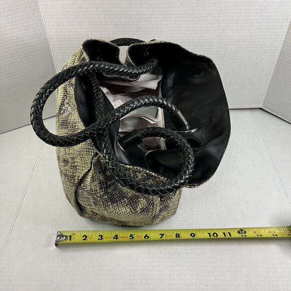 Judith Ripka Handbag w/Python Snake Embossed Finish. 100% Genuine Leather - Picture 9 of 16